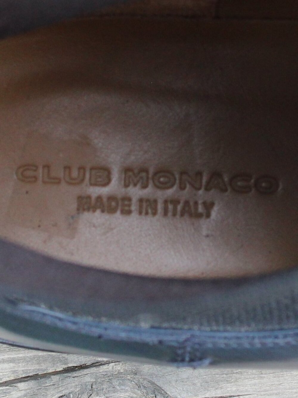Club Monaco Blue Leather Chelsea Boots, Men's Size 11 US, Made in Italy - Picture 10 of 13